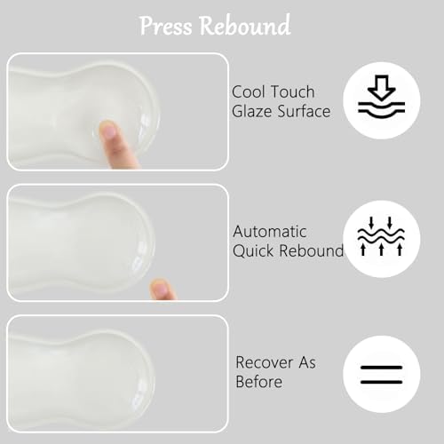 Gel Wrist Rest for Keyboard and Mouse Transparent Acrylic Tilted Keyboard Riser for Desktop Ergonomic Computer Keyboard Stand Holder for Desk Silicone Mouse Wrist Pad Support 60% 68% 75% White - Image 5