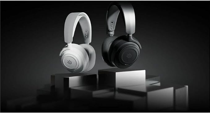 SteelSeries Arctis Nova 7 Wireless Gen 2 Gaming Headset - Real-Time App Control, 50+ HR Play, Neodymium Drivers, Mix 2.4GHz/Bluetooth, PC, PS5, PS4, Switch 1/2, Mobile - White - Image 2