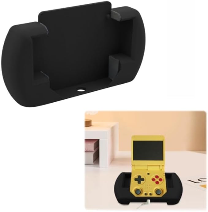 Ergonomic Grip Compatible with Anbernic RG34XXSP, Anti-Slip Handheld Stand for Open Source Console Gaming (Black) by Unknown