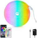 segrass 16.4FT Led Neon Rope Lights Control with App/Remote,Flexible Led Rope Lights,Multiple Modes,IP65 Outdoor RGB Neon Lights Waterproof,Music Sync Gaming Led Neon Strip Lights for Bedroom Décor by segrass
