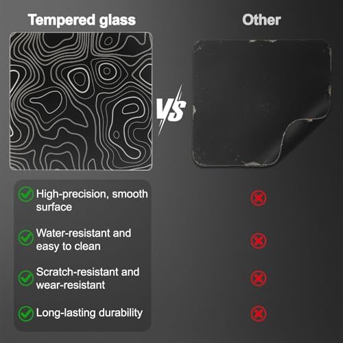 Glass Mousepad, Hard Surface Gaming Mouse Pads, Mousepad Gaming, Glasspad - Image 4