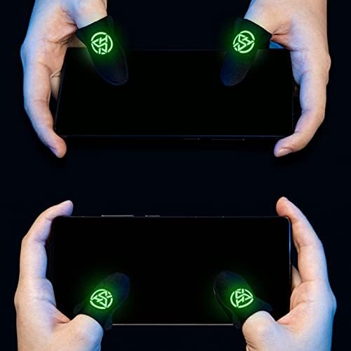 Phone Gaming Finger Sleeves Thumb-Protector Stabilizer Compression Support Game Hand Controller Gloves Cover Wrap Thumb Gloves for Mobile Gaming Grip Pain-Relief Mobile Phone Gaming Finger - Image 2