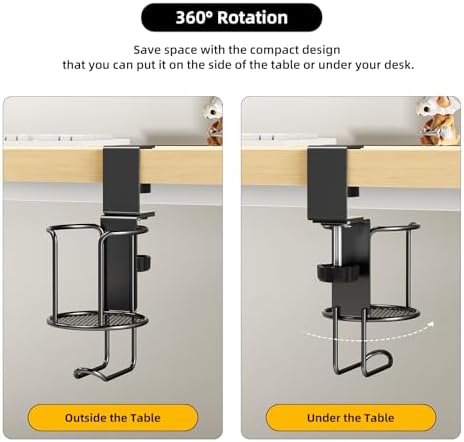 CABTE 2 in 1 Desk Cup Holder with Headphone Hanger Holder - Image 3