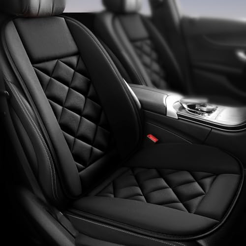Car Seat Cushion with Back Support Pillow, Car Seat Cushion for Long Driving, Breathable Car Seat Protector, 1.2'' Thick Memory Foam Design for Pain Relief, Seat Pad for Car SUV Truck (Black) by Chezope