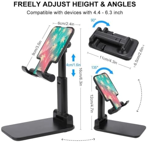 Collapsible Coconut Palm Tree Red Green Desktop Phone Holder - Image 2