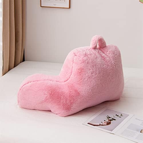 A Nice Night BabyPink Reading Pillow, 18.5" Bed Wedge Pillows with Arms - Image 4