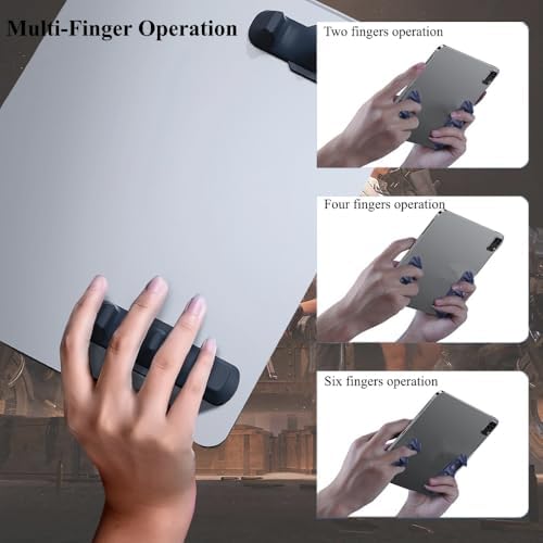 Gaming Handle for iPad, [Washable & Reusable] Anti-Slip Silicone Gamepad Grip, Multi-Finger Triggers Operation Tablet Game Controller for PUBG/Knives Out/Rules of Survival - Image 3
