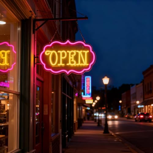 Open Neon Sign Dimmable LED Open Sign Light Shop Cafe Boutique Wall Decor - Image 5