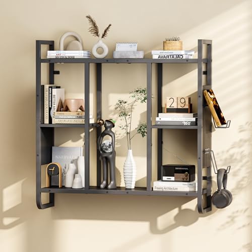 MAHANCRIS Gaming Floating Shelf with LED Lights, Wall Display Shelf - Image 5