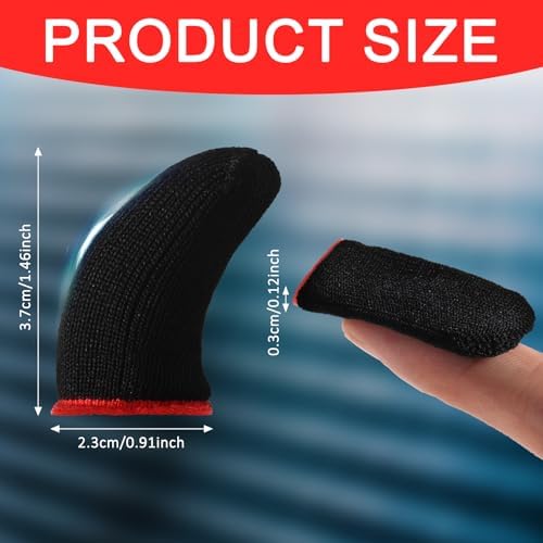 YUXIANLB 10Pcs Mobile Phone Gaming Finger Sleeves, Breathable Finger Covers - Image 2