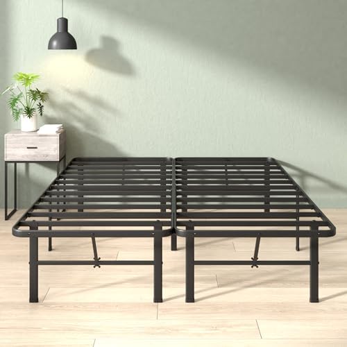 Zinus 14 Inch Rumi Metal Bed Frame, No Box Spring Needed, Black, Full by Unknown