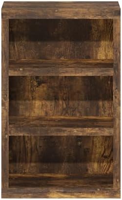 Furinno Rail Book Shelf, 3-Tier Classic Style Bookshelf, Bookcase with Open Shelf, 10.1 x 24.6 x 39, for Organization and Storage, for Living Room, Bedroom, Home Office, Amber Pine - Image 7