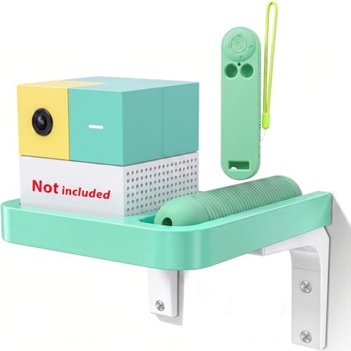 RIBOTS Wall Mounted Holder for Nex Playground Game System with Silicone Remote Case Cover, Wood Shelf for Console & Remote, 3-Step Easy Setup, Storage Organizer for Nex Playground Kids & Families by Unknown