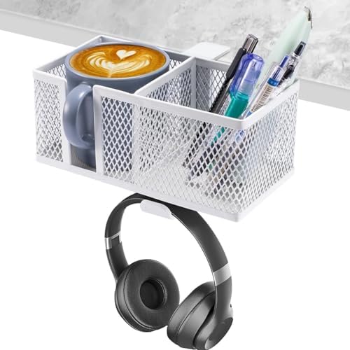 Secure Clamp MultiPurpose Organizers For Gaming Setups Bedside TableChair Holds Essential Steadily Headsets Hanger Gaming Desk Cup Holder Attachment - Image 4