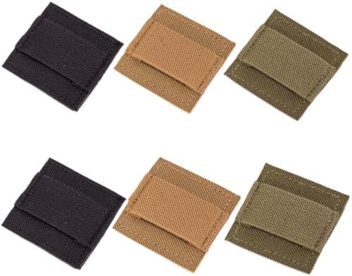6 Packs Tactical Headphone Cable Storage Board Fastening Cable Ties Strap for Helmet Headset Walkie-Talkie Wire Hook and Loop Sticker(Black,Gren,Tan) by Aekvinks