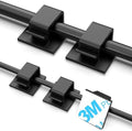 TidyHelper 100 PCS Adhesive Cable Clips Black, Small & Large by TidyHelper