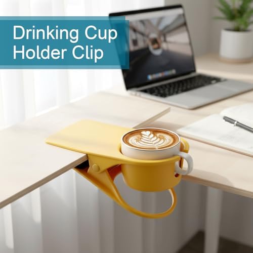 4Pcs Drinking Cup Holder Clip, Desk Adirondack Chair with Cup Clip Holder for Water Drink Beverage Soda Coffee Mug - Image 5