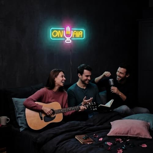 Live On Air Neon Sign – LED ON AIR Light for Podcast Studio, Recording Studio & Gaming Setup, USB Powered Neon Wall Sign for Streamers, Gamers & Content Creators - Image 4