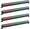 Led Stage Lights Bar,72W 24LEDs RGB Dj Strobe Party Lights Bar 3 in 1 Wall Washer Light Indoor with DMX Control AutoPlay Sound Activated Color Changing for Church Christmas Wedding Dance (4) by Warmdance