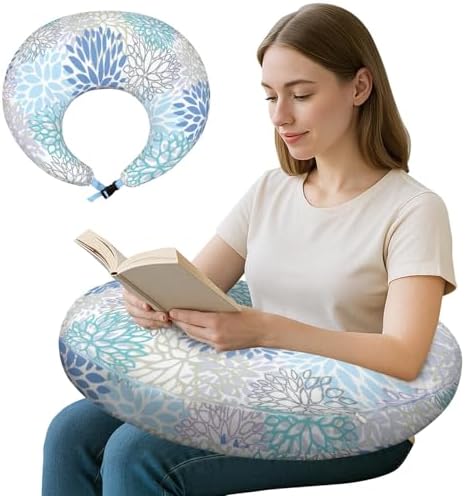 Lap Pillow for Reading & Gaming Lap Desk Pillows for Crocheting & Crafting with Elbow & Arm Support Cushion for Ergonomic Use on Bed and Couch by QueenHero