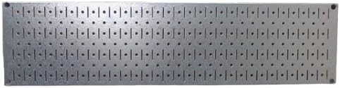 Wall Control Narrow Pegboard 8in x 32in Galvanized Metal Pegboard Runner Tool Board by Wall+Control