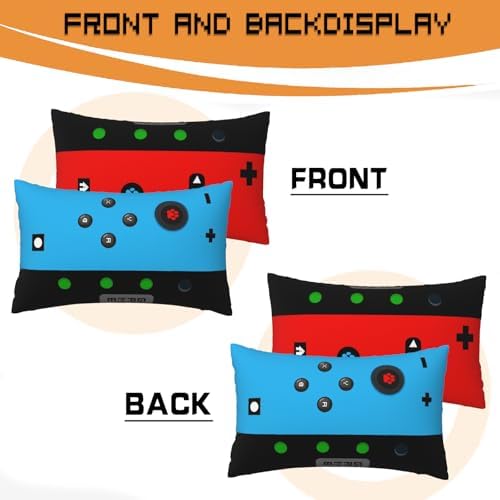 Gamer Gifts for Teen Boys, Gaming Boy Room Decor, Gaming Accessories for Teen Boy, Gamer Pillow Case Imitation Linen Material，12 x 20 inches 2-Pack (No Inserts) - Image 3