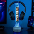 Personalized RGB LED Headphone, Custom Couple Photo Headset Holder, Gaming Decor Gift for Boyfriend Girlfriend, Valentines Day Gift for Him Her, Custom Couple Gifts, Gifts for Gamers by GiantBigHands
