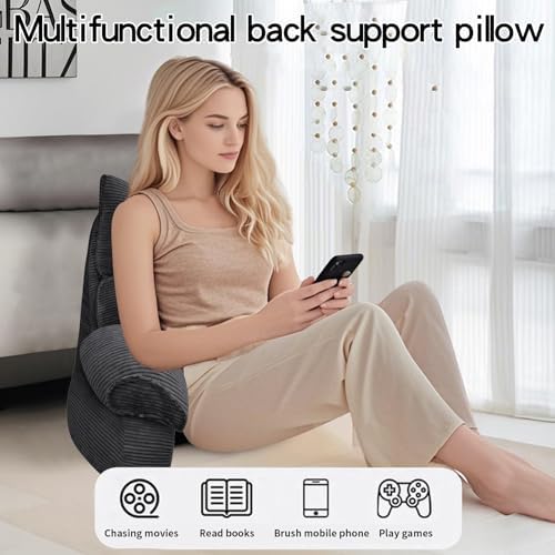 RRPAHWTV Reading Pillow for Bed with Arms, Back Support, Memory Foam - Image 5