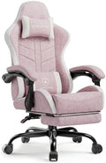 GTPLAYER Gaming Chair for Adults, Computer Chair with Footrest, Pink | Ergonomic Video Game Chair with 90-155° Recline, Removable Headrest & Lumbar Support, All-Day Comfort for Home & Office by GTPLAYER