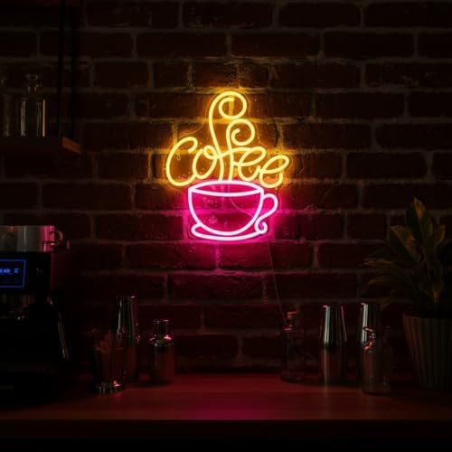 Coffee Bar Neon Sign, Dimmable LED Coffee Wall Light for Coffee Station - Image 5