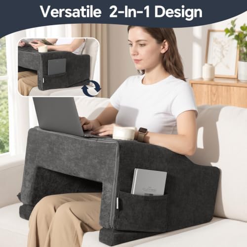 Reading Pillow for Lap, Lap Desk Pillow for Arm Rest with Adjustable-Angle - Image 3