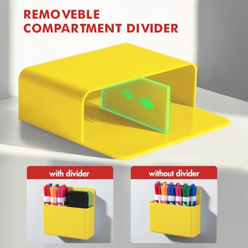 BEYGORM Plastic Magnetic Pen Holder, Powerful Magnet, 2 Pack - Image 4