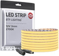 BTF-LIGHTING 3mm Width Ultra Thin COB LED Strip Light Warm White 2700K by BTF-LIGHTING