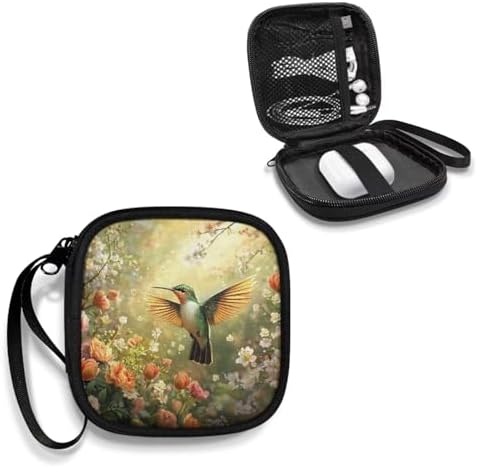 Headphones Carrying Case, Hummingbird Travel Portable Storage Bags for Bluetooth Wireless Headphones, Cords, Cable, Earbuds, Charger - Image 2