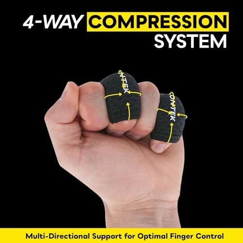 LIONTEK Single Flow Finger Sleeve V3 Pair — Joint Support & Compression for Activity, BJJ, Fitness, Volleyball, Basketball, and More (Medium) - Image 7