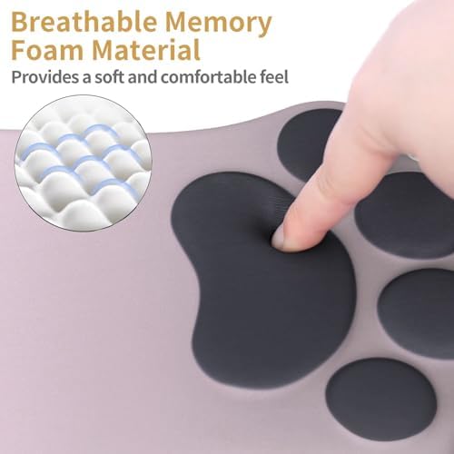 L-SPOUTTO Ergonomic Mouse Pad with Wrist Rest,Cute Mouse Pad Wrist Support - Image 3
