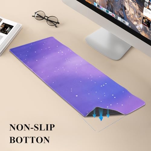 Gaming Desk Mat with Keyboard Wrist Rest Set, 4 in 1 Mouse Pad Set | Large Mouse Pad &Cloud Keyboard Wrist Rest& Mouse Wrist Rest&Coaster, Comfort and Support for Typing and Gaming - Image 6