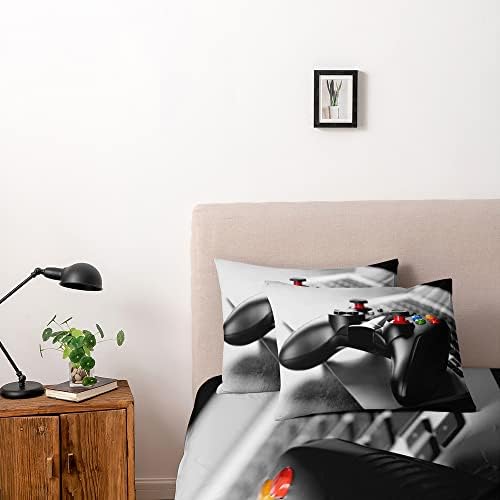3D Print Gamepad Duvet Cover Set Gaming Comforter Cover King Size Gray Bed Set Gamer Beddings Boy Kid Bedroom Decorations - Image 2