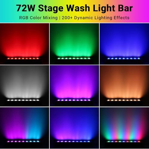 LED Stage Wash Light Bar 4Pack - Image 2