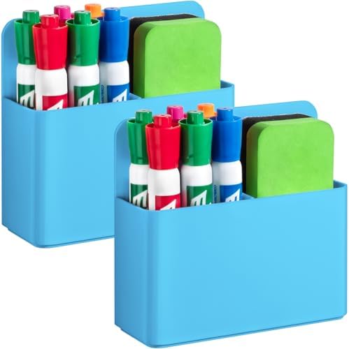2 Pack Magnetic Pen Holder Cup for Whiteboard, Classroom Supplies by Banafich