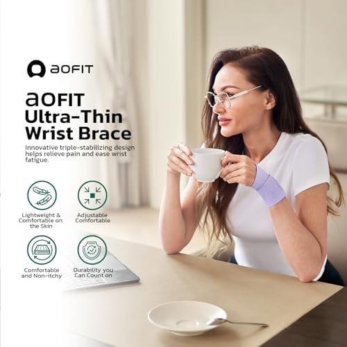 aoFIT Adjustable Wrist Brace for Pain Relief, Carpal Tunnel & Tendonitis Support – Ergonomic Compression, Breathable & Anti-Slip Design, Fits Left & Right Hand, Ideal for Sports, Gaming & Office Use - Image 7