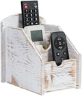 3 Slot Rustic Wooden Remote Control Frame Media Organizer, Office Supply Storage Rack,Pen storage box by VERGOODR