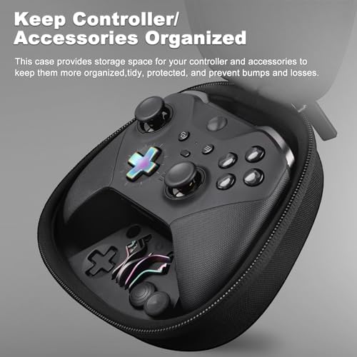 Complete Component Pack for Xbox Elite Controller Series 2 - Accessories Includes 1 Carrying Case, 1 Charging Dock, 4 Thumbsticks, 4 Paddles, 1 Adjustment Tool and 1 Charging Cable (Iridescent) - Image 2