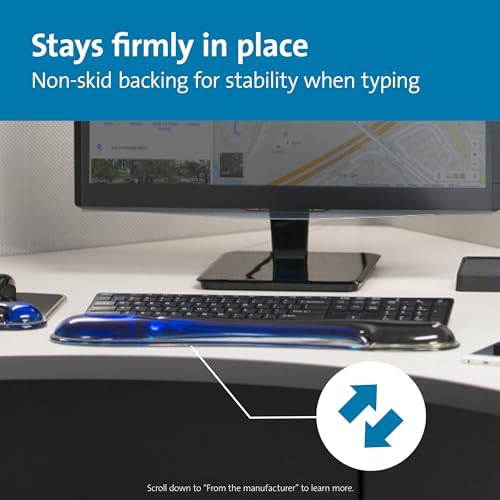 Kensington Duo Gel Keyboard Wrist Rest (K62397AM) Blue - Image 6