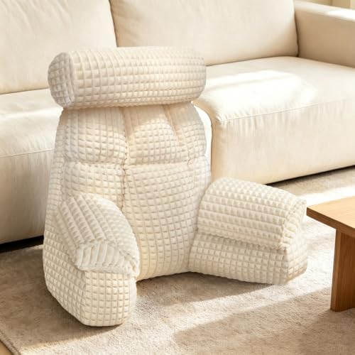 FXXUDVNIIN Back Pillow for Bed Sitting up – with 9.4" Armrest by Unknown