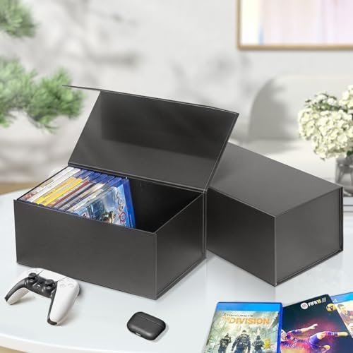 Video Game Storage Boxes, Blu-Ray Storage Boxes, Magnetic Video Game Box Protector Case, Store Up to 20 Cases – 1 Pack - Image 6