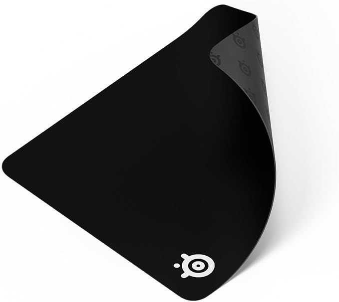 SteelSeries QcK Large Gaming Mousepad — Black — Non-Slip Silicone Rubber Base — Peak Tracking and Stability — Optimized for Gaming Sensors — 490 mm x 420 mm — FPS, MOBAs, RTS, MMO by Unknown
