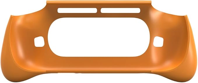 Hand Grip Cover Case for Retroid Pocket 6, Ergonomic Handle Grip Case Protective Cover TPU Shell Protector Stand Holder for RP6 Gaming Console Accessories (Orange) - Image 5