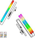 JUSJUBR 3pcs Under Monitor Light Bar, 12inch Gaming Lights for Gaming Setup, RGB Light Bar for Room/Monitor/PC, RGB Desk Light, LED Lights for Desk Gaming, USB Light Bar, Color Change LED Bar Lights by Jusjubr
