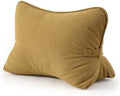 Pat. Pend. Corduroy Lumbar Support Back Pillow for Reading & Lounging, Ergonomic Triangle Cushion for Sofa, Armchair & Bed Sitting, Removable Washable Cover, Mustard Yellow by Ailuteie